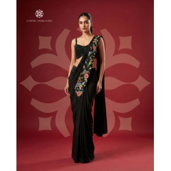 ready to wear saree-black