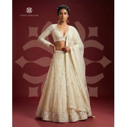 floral embroidery lehenga